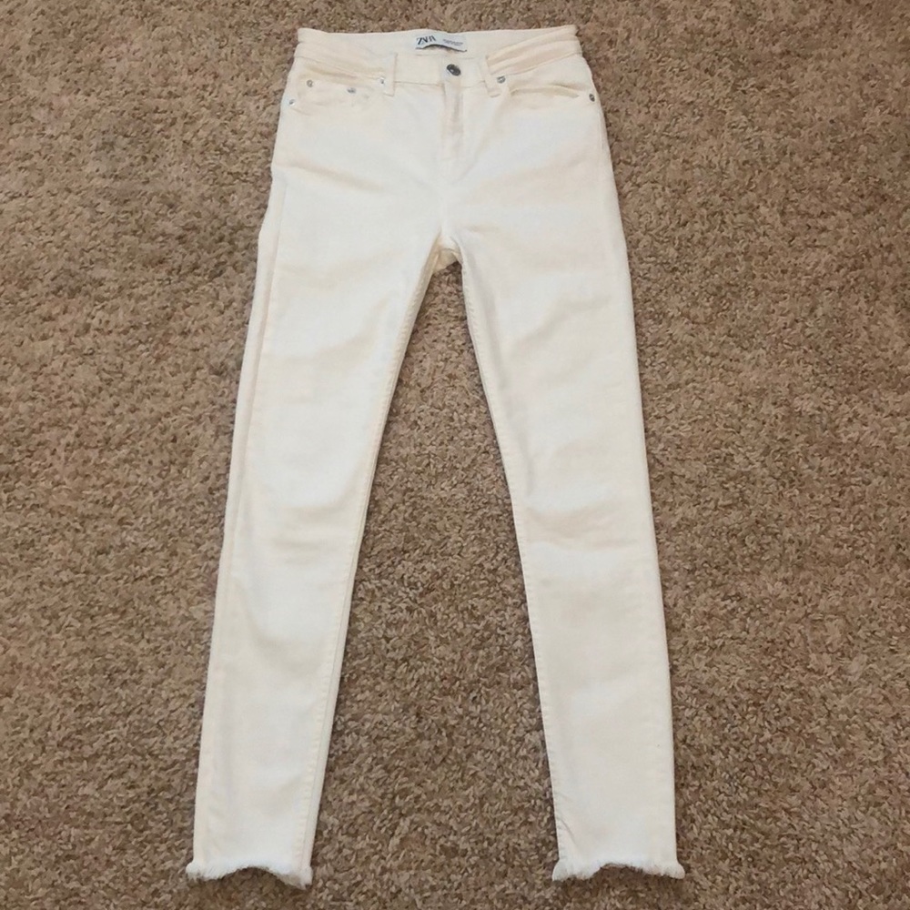 ZARA White Jeans